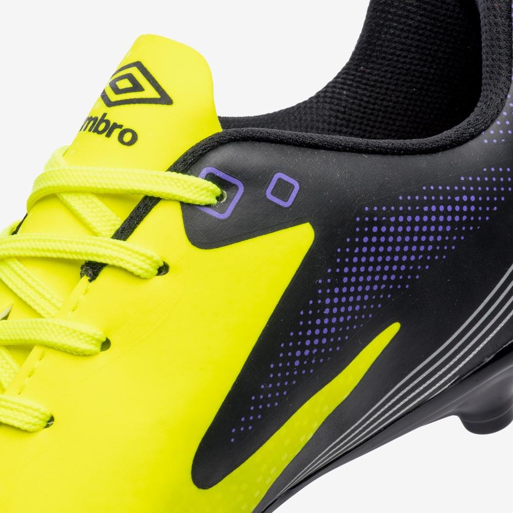 Chuteira Campo Umbro Techno Ii Amarelo/Preto/Branco 8