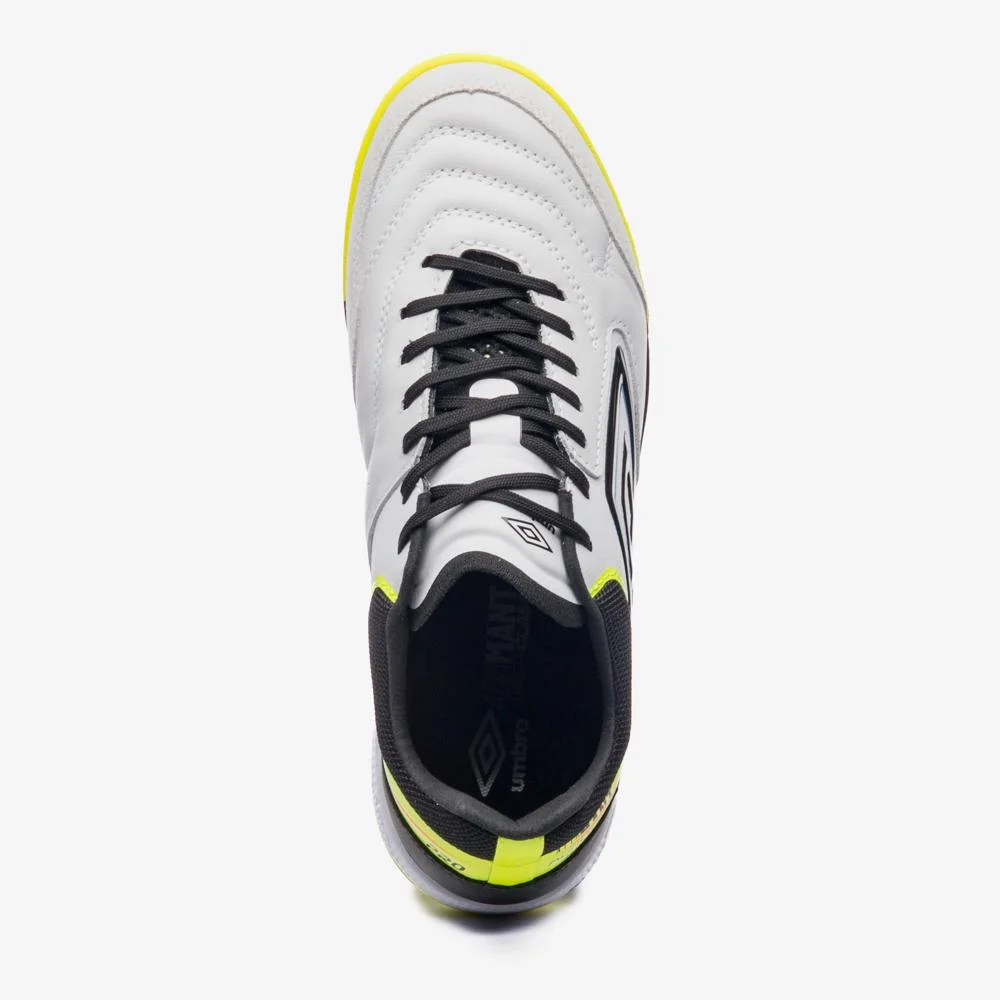 Chuteira Futsal Umbro Adamant Master Class Pro Bump Branco/Preto/Amarelo 4