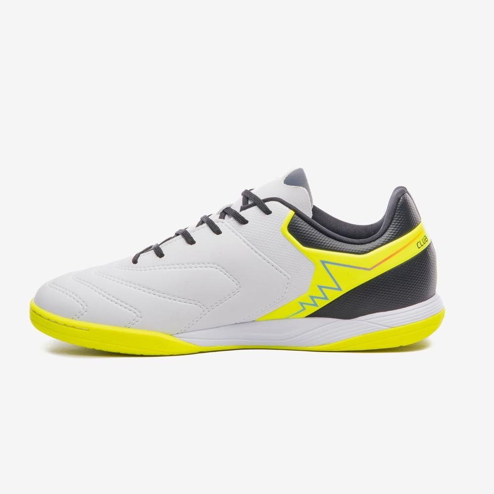 Chuteira Futsal Umbro Adamant Master Class Club Branco/Preto/Amarelo 2