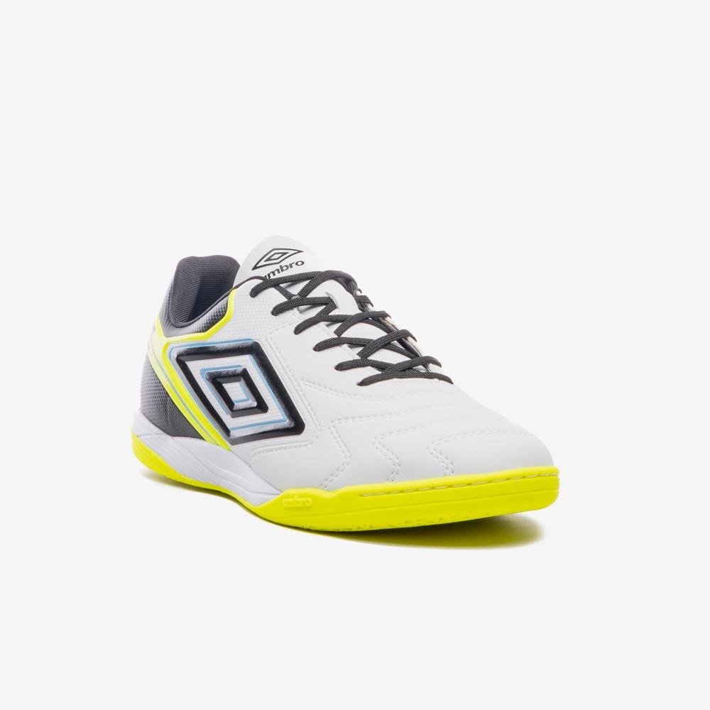 Chuteira Futsal Umbro Adamant Master Class Club Branco/Preto/Amarelo 3
