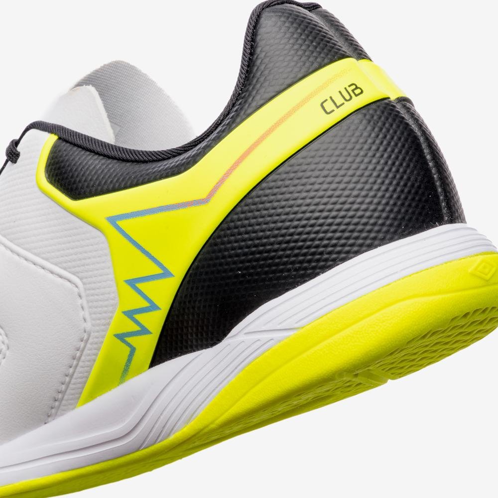 Chuteira Futsal Umbro Adamant Master Class Club Branco/Preto/Amarelo 8