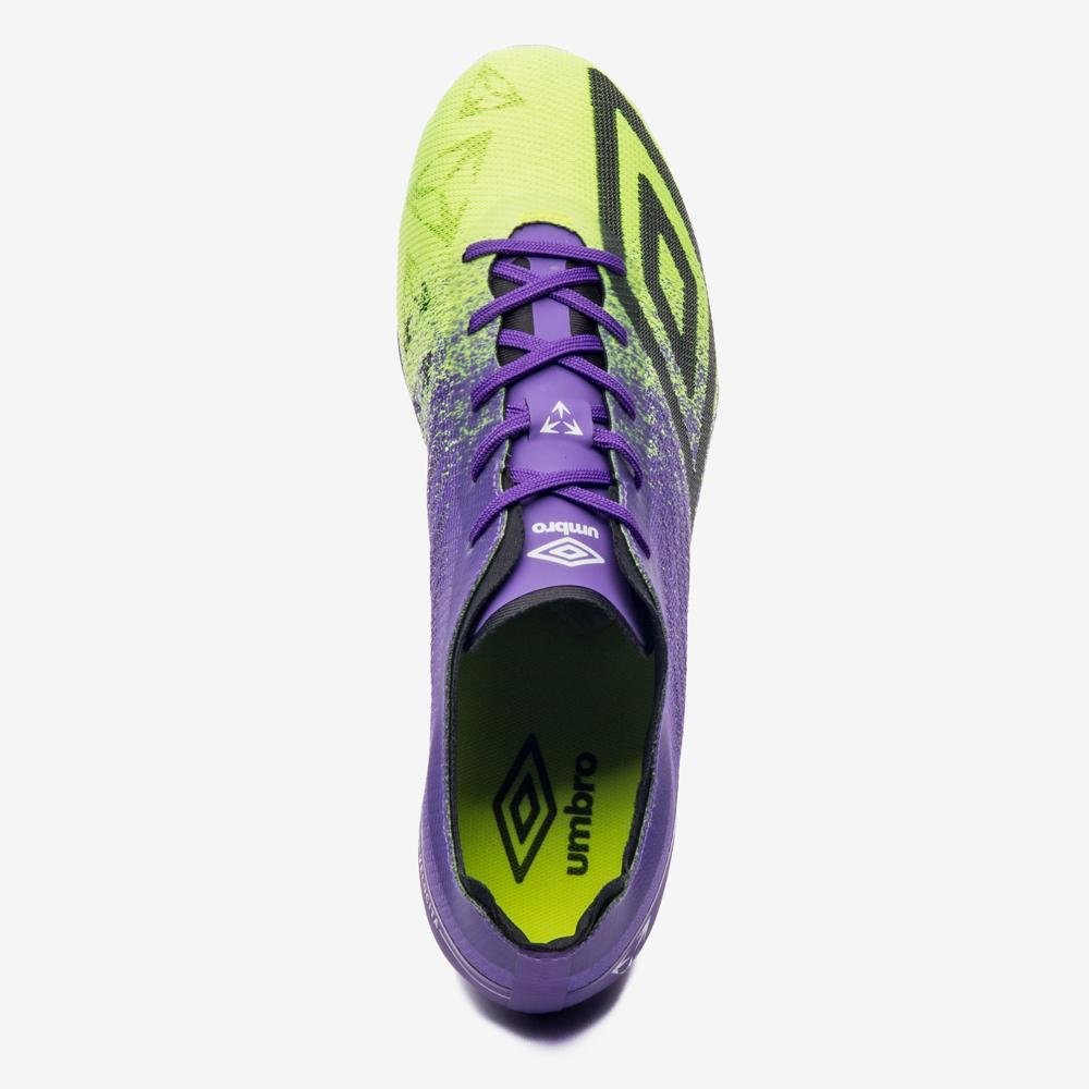 Chuteira Campo Umbro Velocita Decimo Premier Roxo/Preto/Verde 4