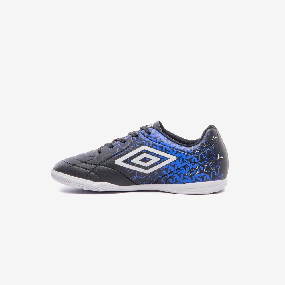 Chuteira Futsal Umbro Class Neo Jr Preto/Branco/Azul 2