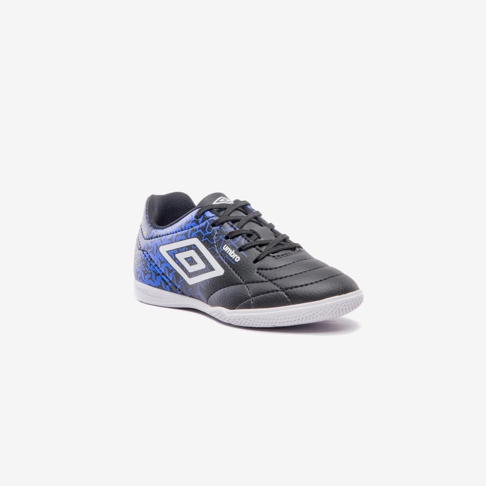 Chuteira Futsal Umbro Class Neo Jr Preto/Branco/Azul 3