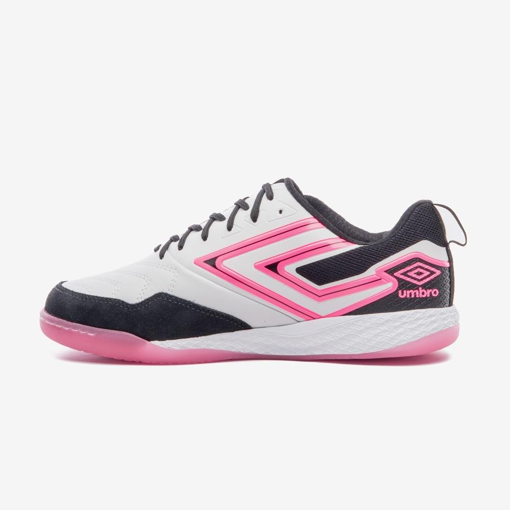 Chuteira Futsal Umbro Pro 5 Bump Branco/Preto/Roxo 2