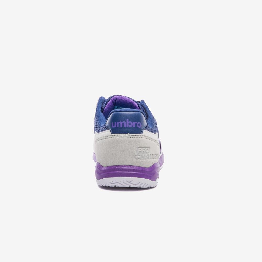 Chuteira Futsal Umbro Pro Challenge Uptake Branco/Roxo 6