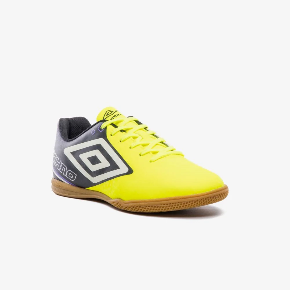 Chuteira Futsal Umbro Techno Ii Amarelo/Preto/Branco 3