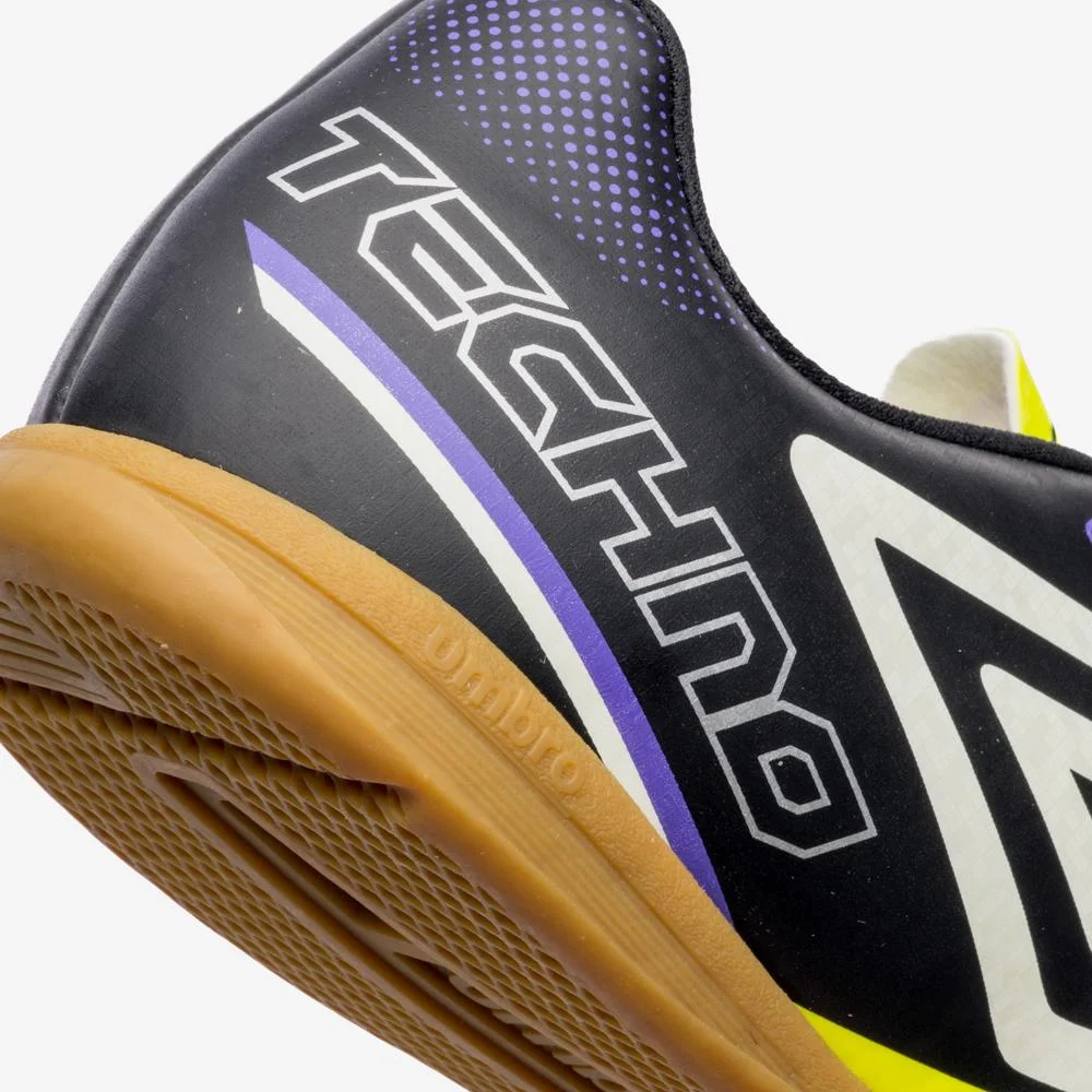 Chuteira Futsal Umbro Techno Ii Amarelo/Preto/Branco 7