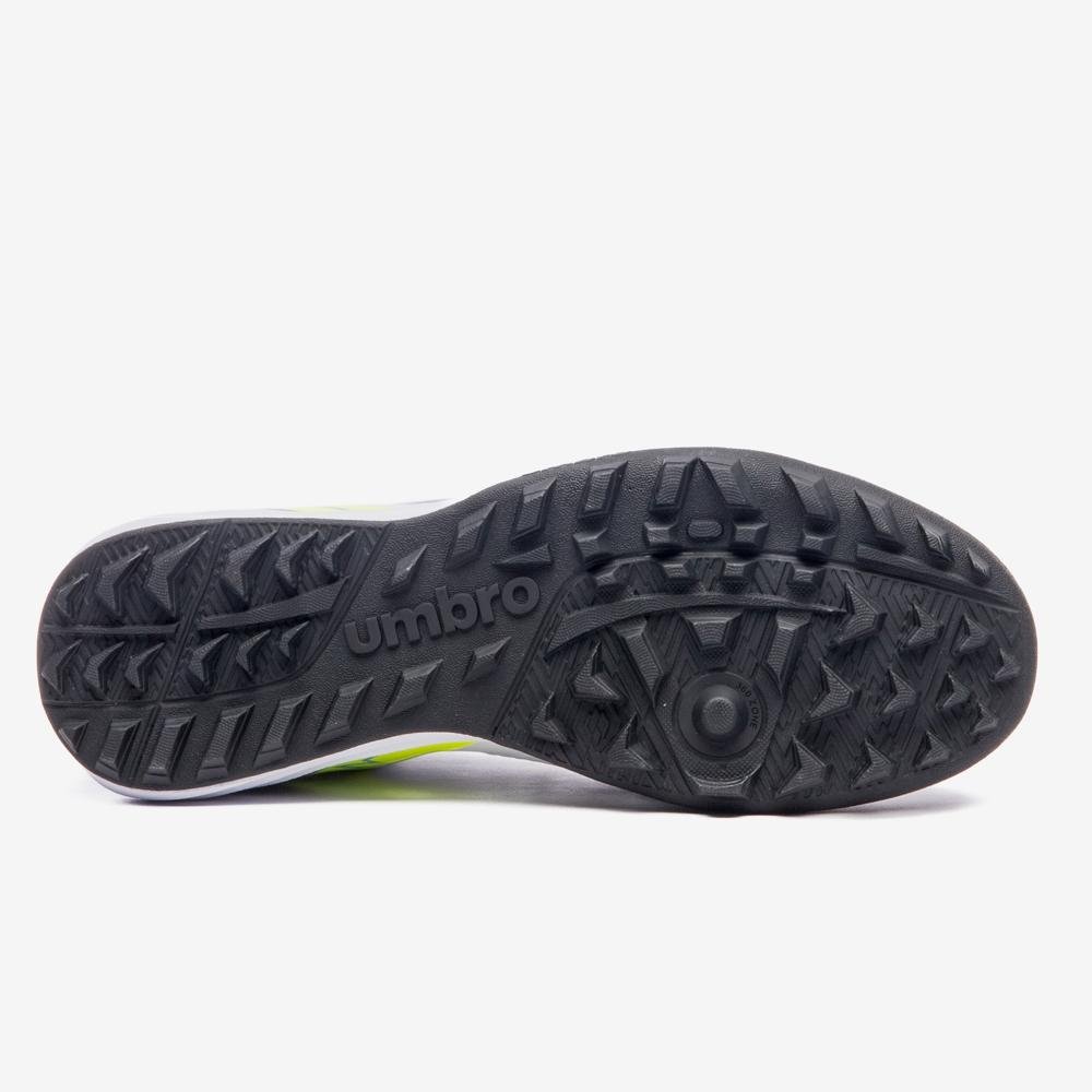 Chuteira Society Umbro Adamant Top Speed Club Branco/Preto/Amarelo 5