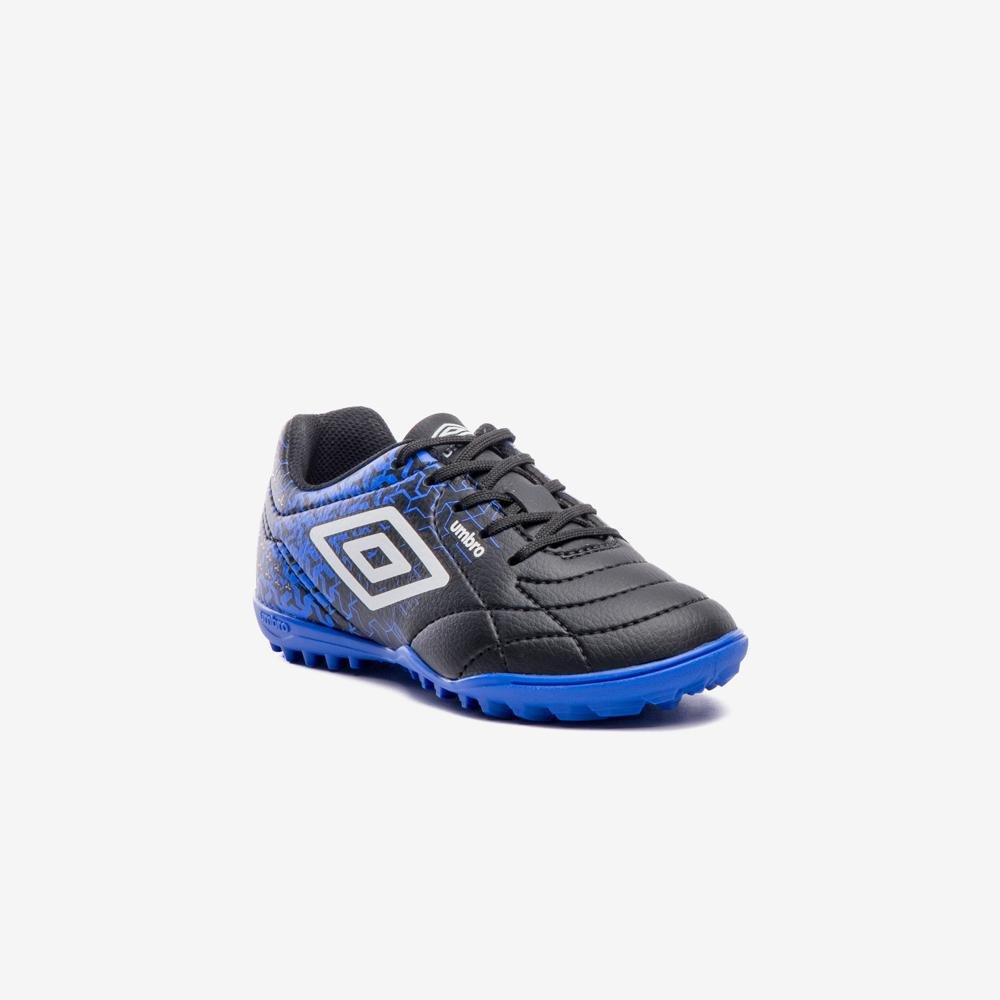 Chuteira Society Umbro Class Neo Jr Preto/Azul 3