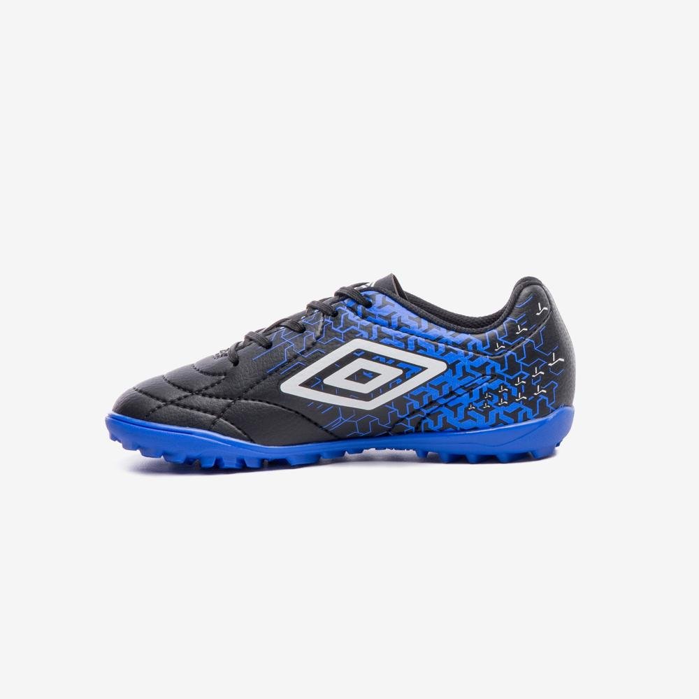Chuteira Society Umbro Class Neo Jr Preto/Azul 2