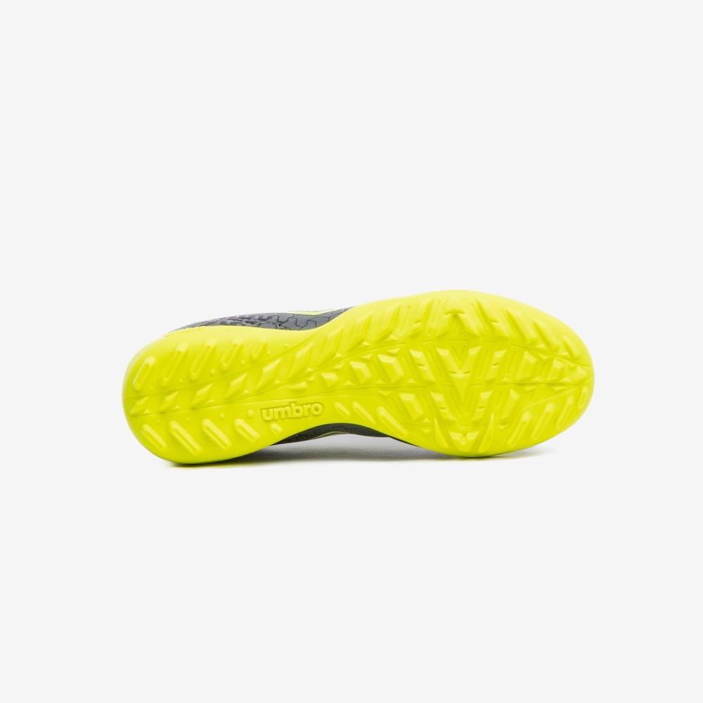 Chuteira Society Umbro Class Neo Jr Cinza/Amarelo 5