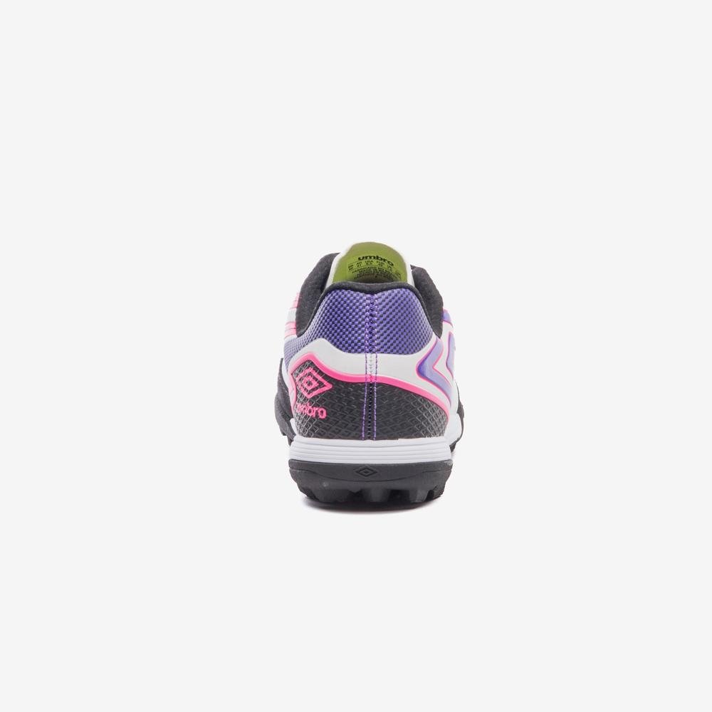 Chuteira Society Umbro Pro 5 Bump Club Branco/Preto/Roxo 6