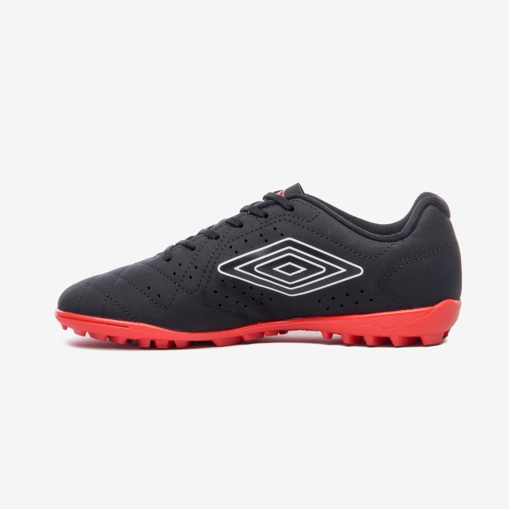Chuteira Society Umbro Neo Striker Preto/Laranja 2