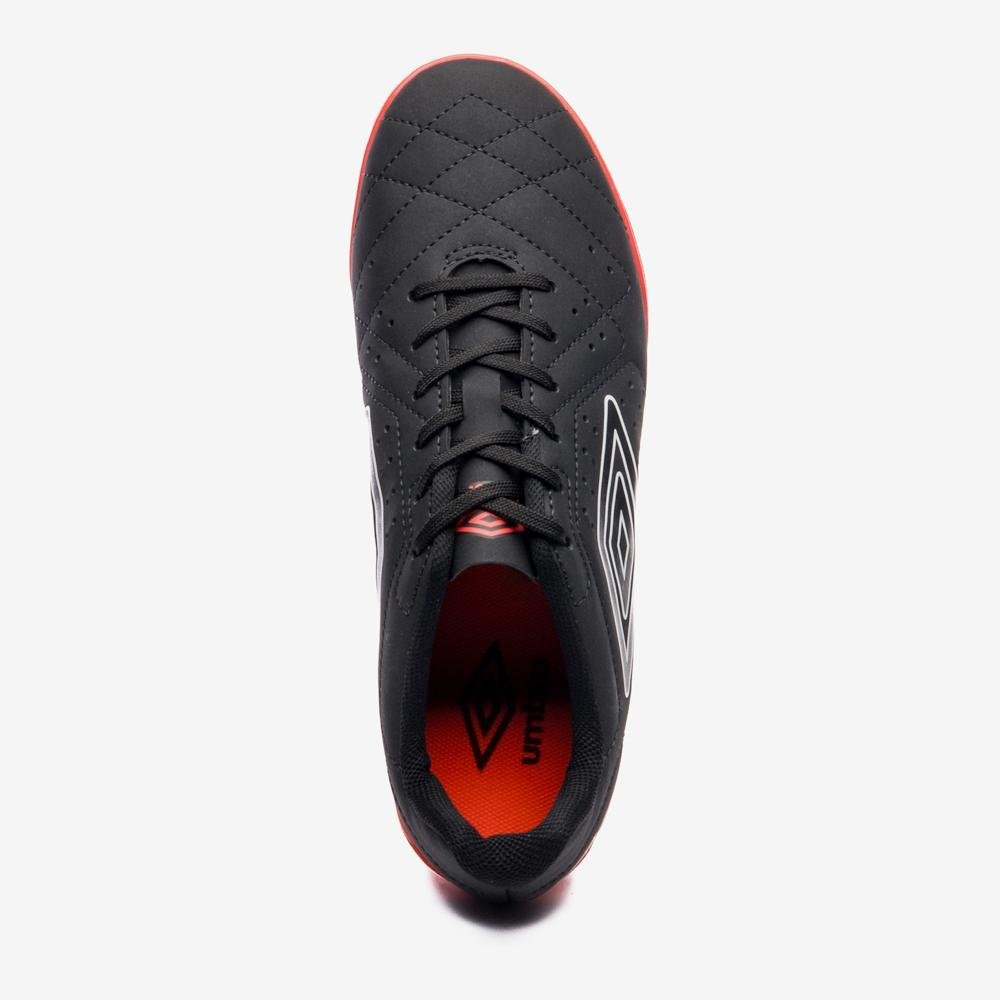 Chuteira Society Umbro Neo Striker Preto/Laranja 4