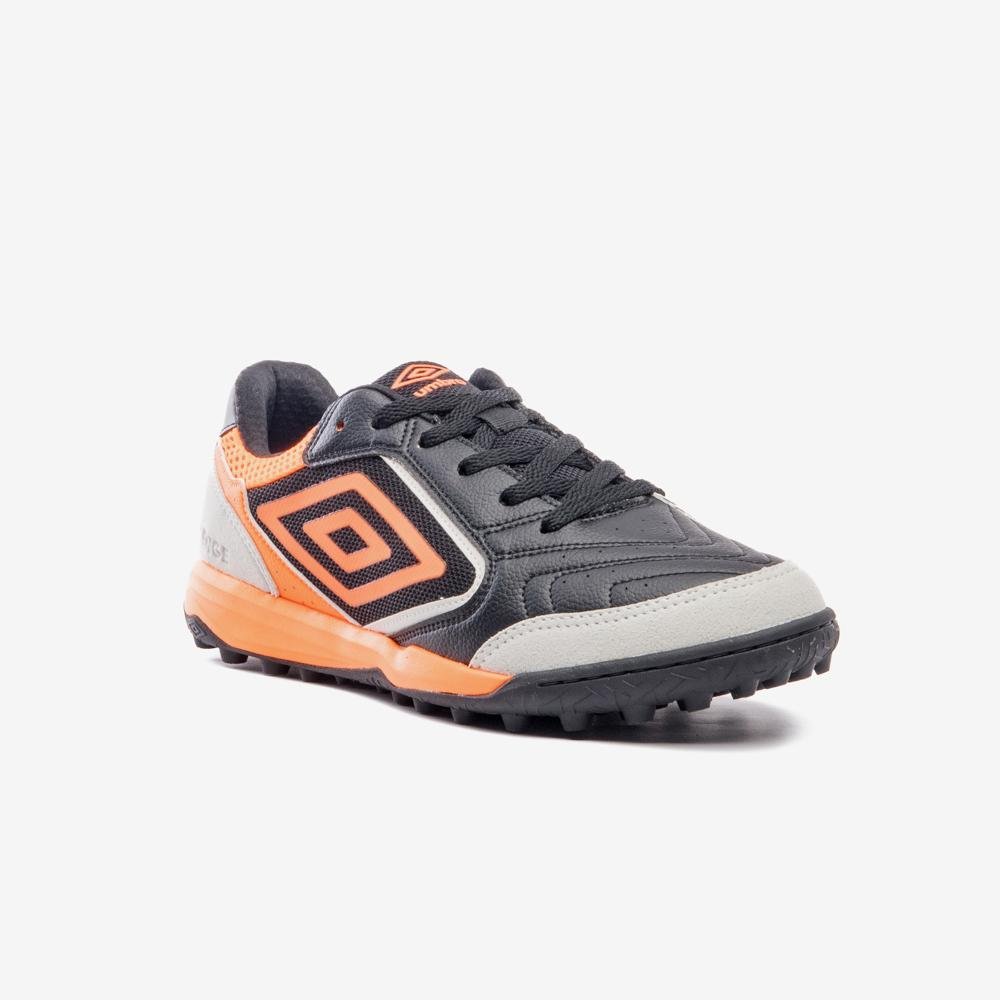 Chuteira Society Umbro Pro Challenge Uptake Preto/Laranja 3