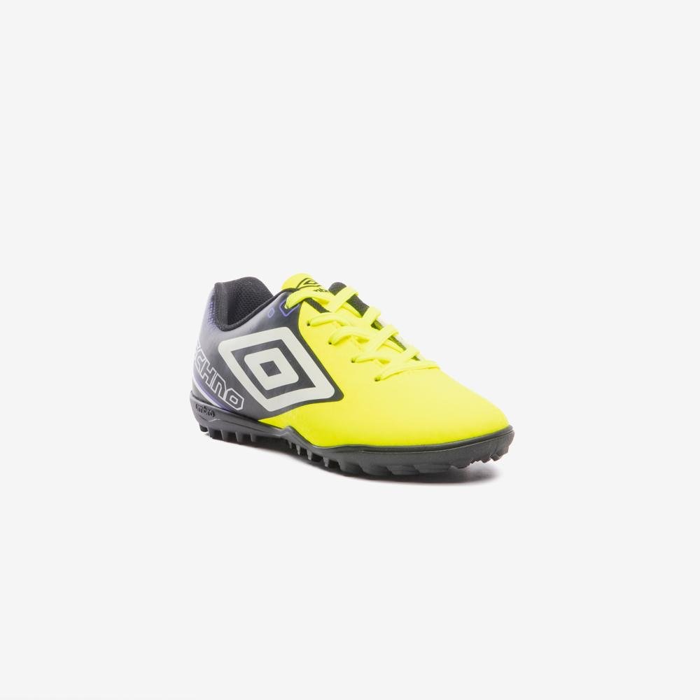 Chuteira Society Umbro Techno II Jr Amarelo/Preto/Branco 3