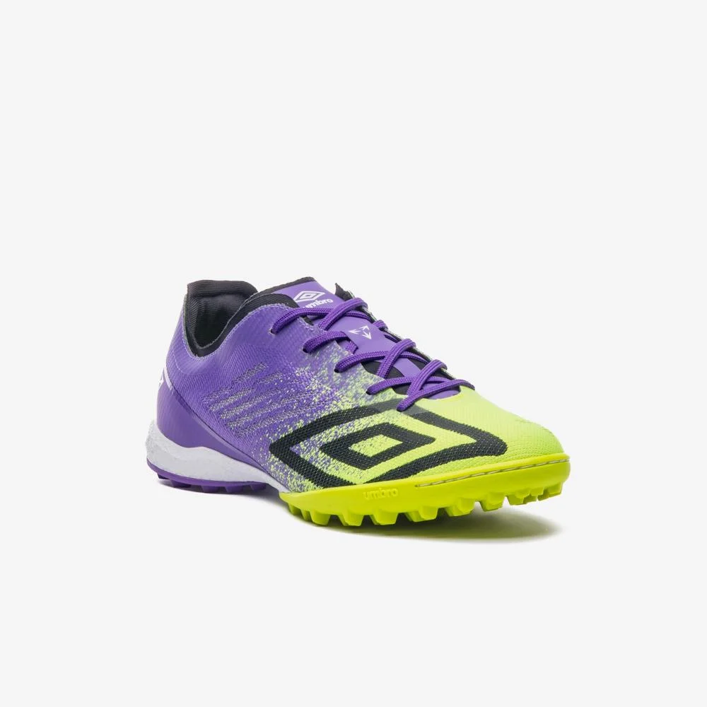 Chuteira Society Umbro Velocita Decimo Premier Roxo/Preto/Verde