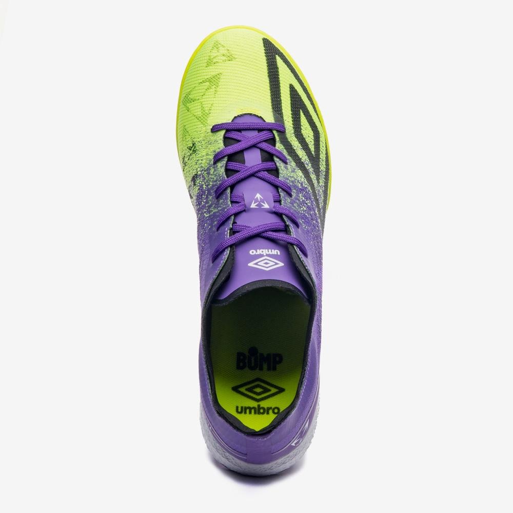 Chuteira Society Umbro Velocita Decimo Premier Roxo/Preto/Verde 4