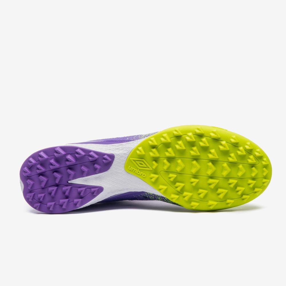 Chuteira Society Umbro Velocita Decimo Premier Roxo/Preto/Verde 5