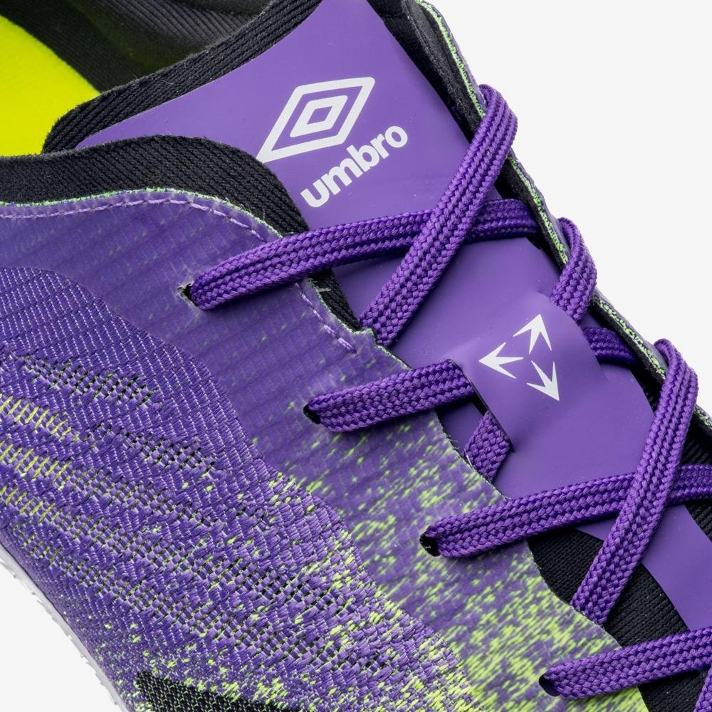 Chuteira Society Umbro Velocita Decimo Premier Roxo/Preto/Verde 9