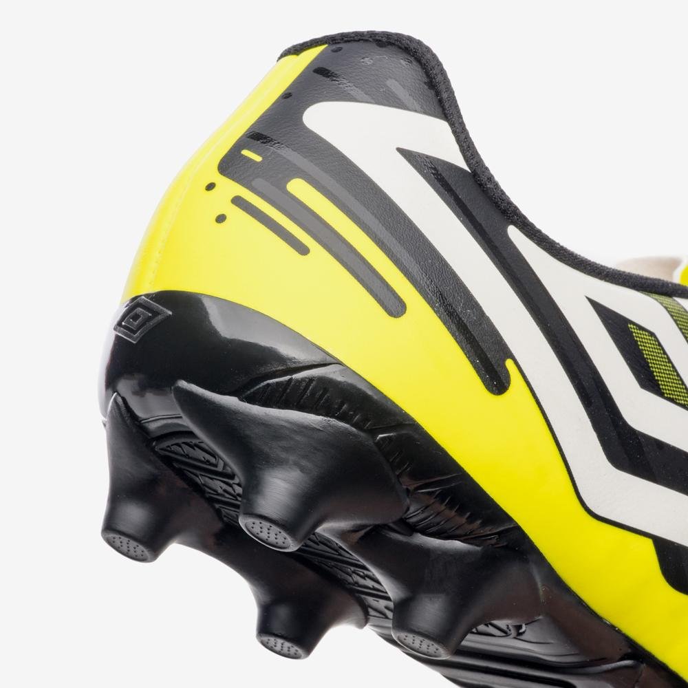 Chuteira Campo Umbro Action Amarelo/Preto/Branco 8