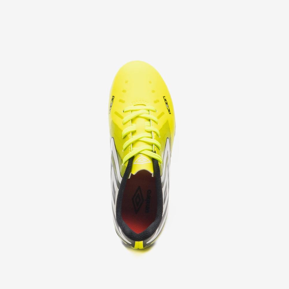 Chuteira Campo Umbro Action Jr Amarelo/Preto/Branco 4