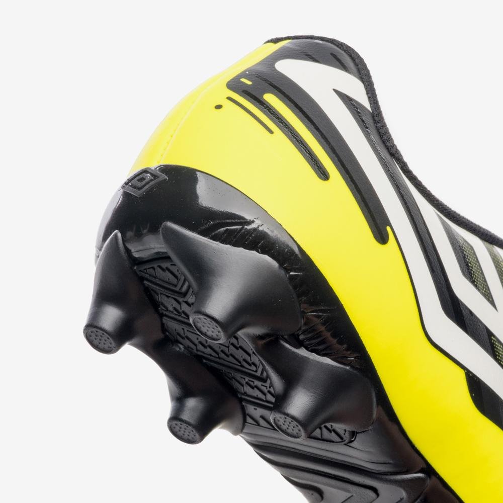 Chuteira Campo Umbro Action Jr Amarelo/Preto/Branco 8