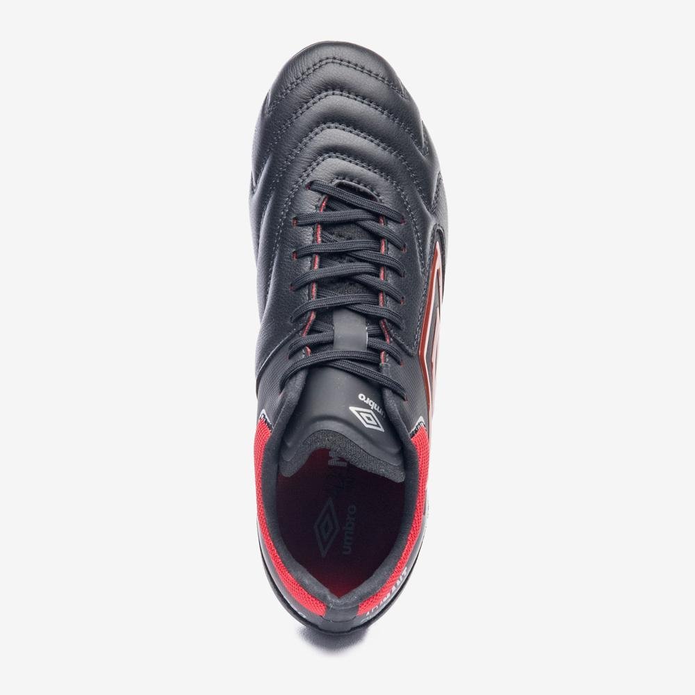Chuteira Campo Umbro Adamant Master Class Pro Preto/Vermelho 4