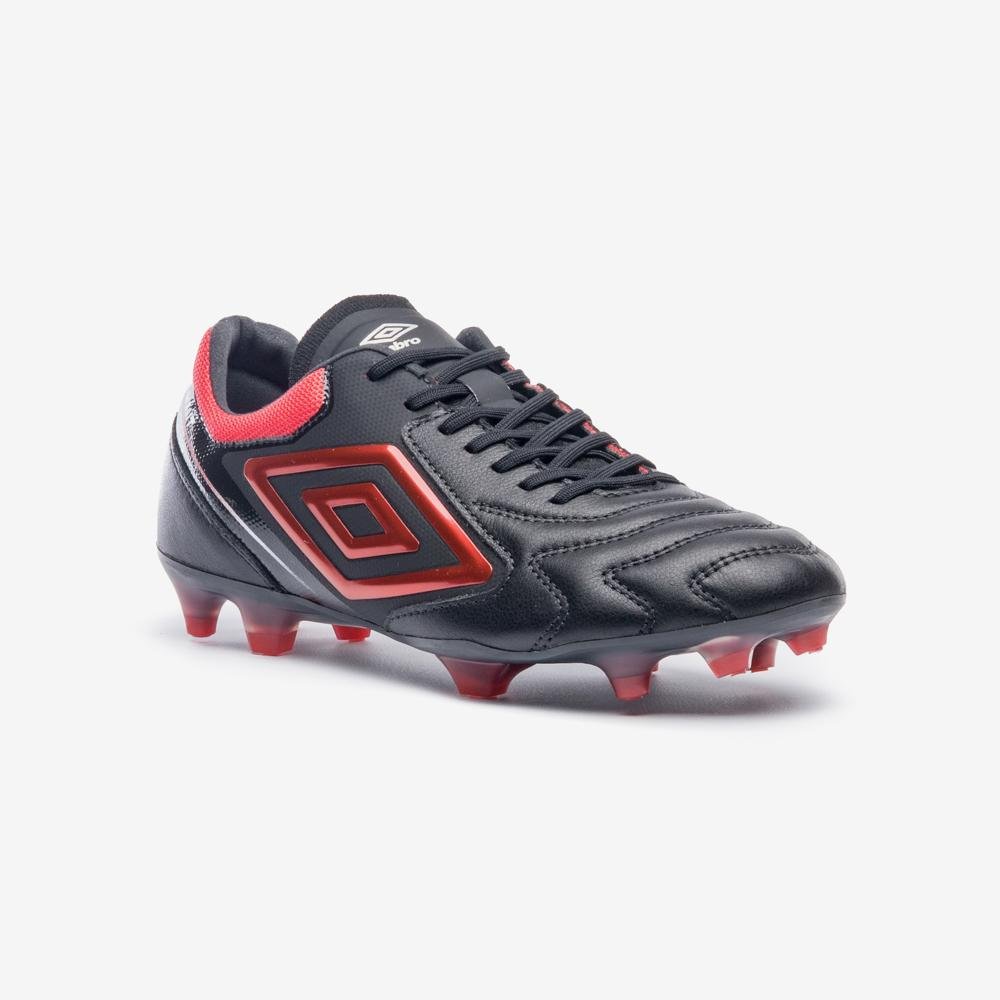 Chuteira Campo Umbro Adamant Master Class Pro Preto/Vermelho 3