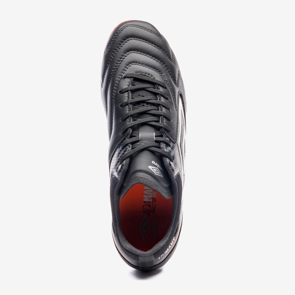 Chuteira Campo Umbro Adamant Master Class Pro Preto/Laranja 4