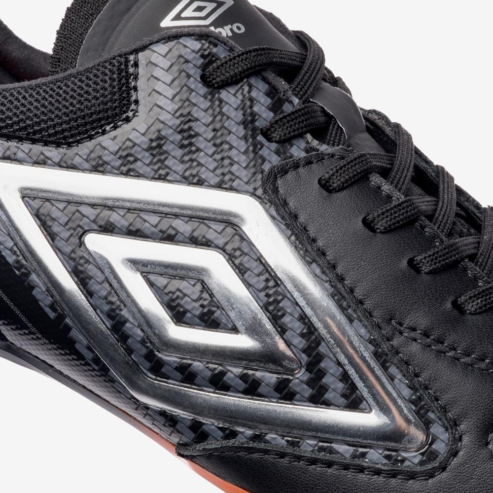 Chuteira Campo Umbro Adamant Master Class Pro Preto/Laranja 7