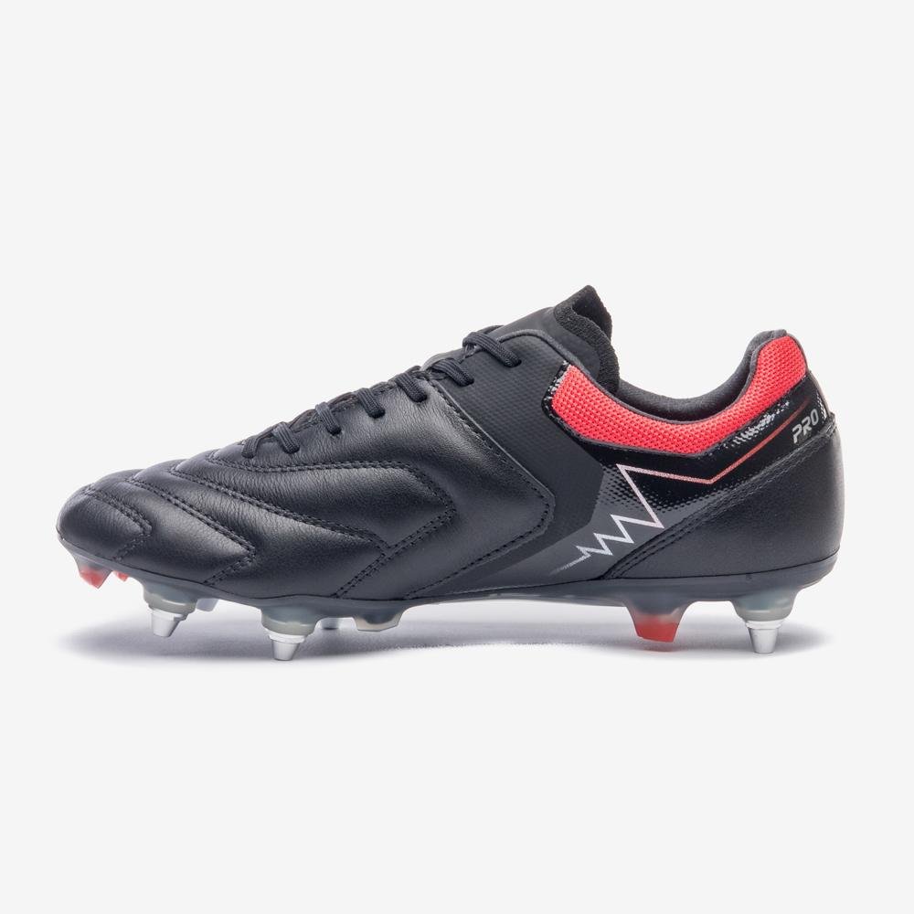 Chuteira Campo Umbro Adamant Master Class Pro Sg Preto/Vermelho 2
