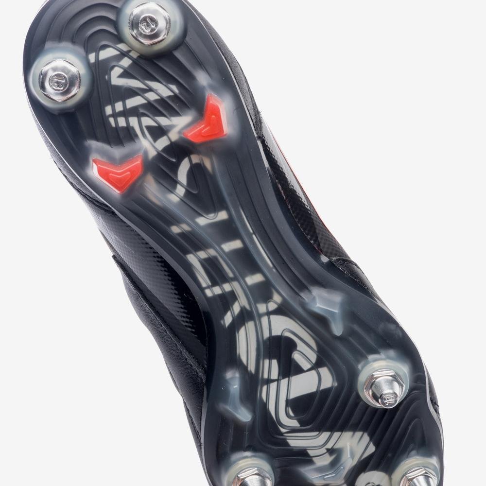 Chuteira Campo Umbro Adamant Master Class Pro Sg Preto/Vermelho 8