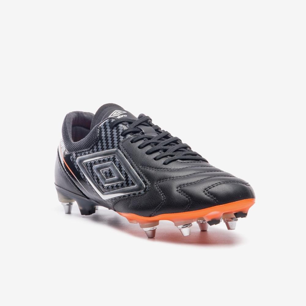 Chuteira Campo Umbro Adamant Master Class Pro Sg Preto/Laranja 3