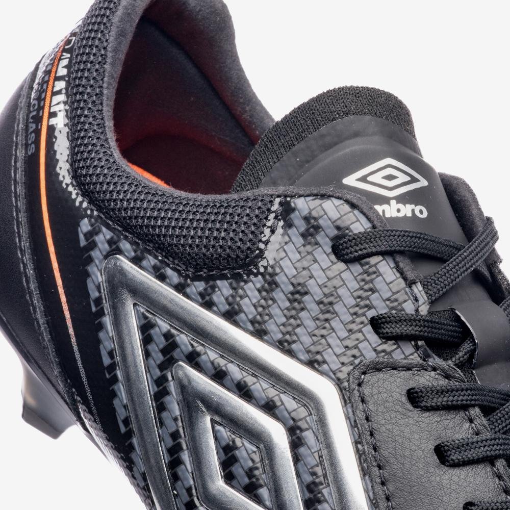 Chuteira Campo Umbro Adamant Master Class Pro Sg Preto/Laranja 7