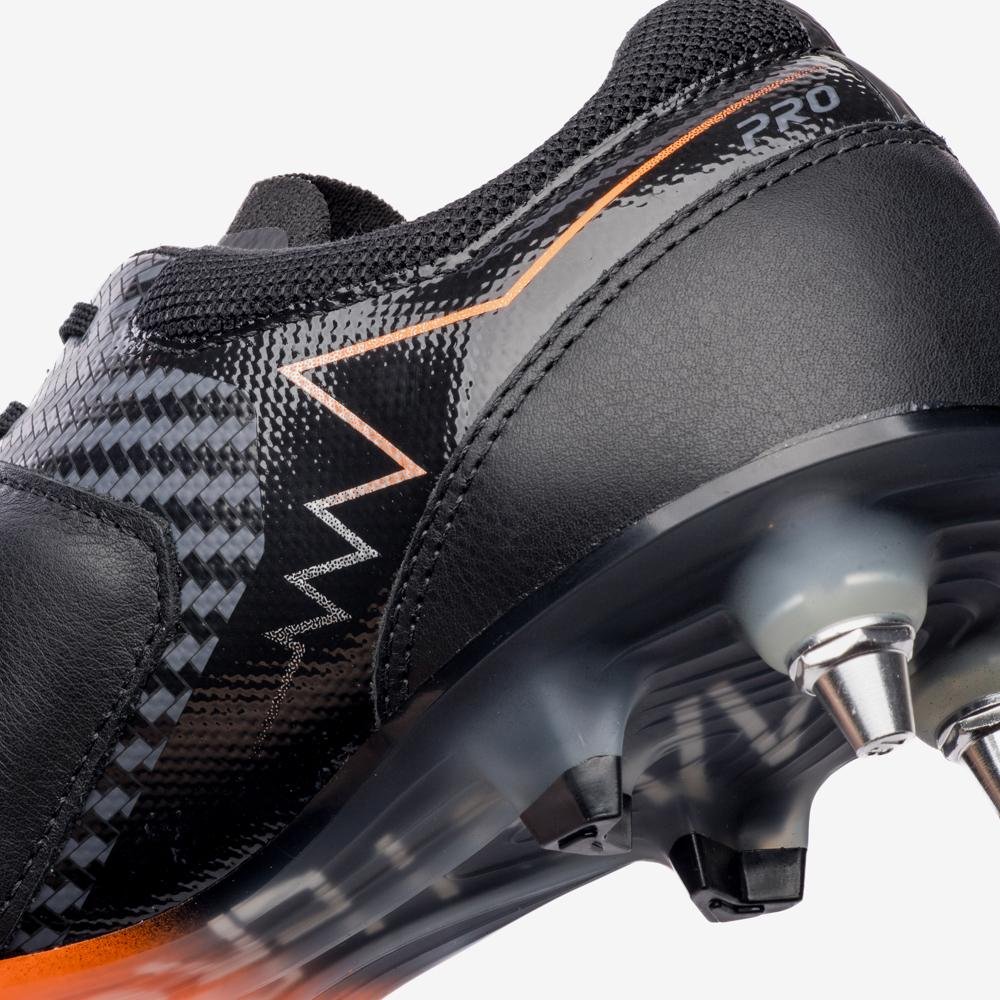 Chuteira Campo Umbro Adamant Master Class Pro Sg Preto/Laranja 9