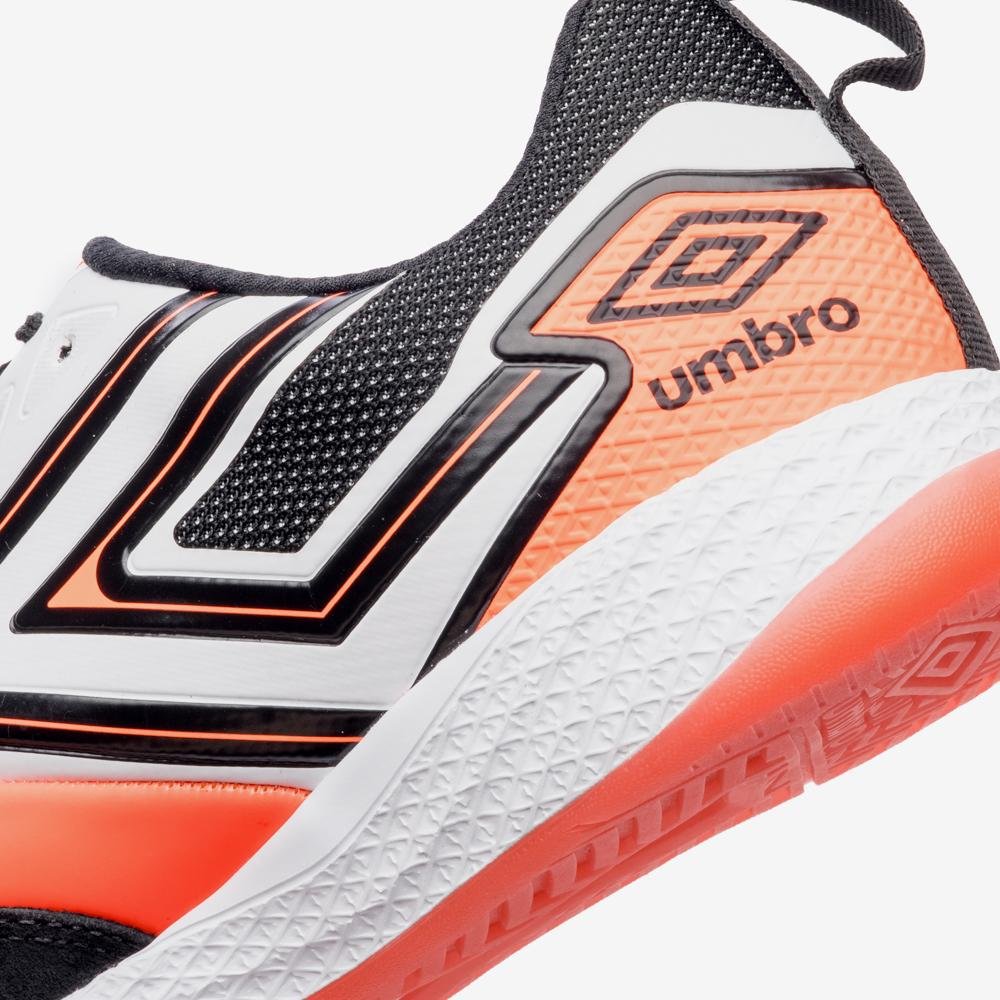 Chuteira Futsal Umbro Pro 5 Bump Laranja/Preto 8
