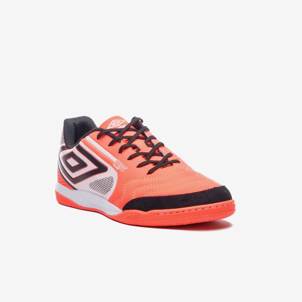 Chuteira Futsal Umbro Pro 5 Bump Club Laranja/Preto 3