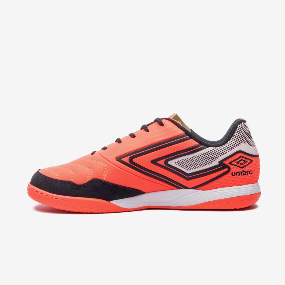 Chuteira Futsal Umbro Pro 5 Bump Club Laranja/Preto 2