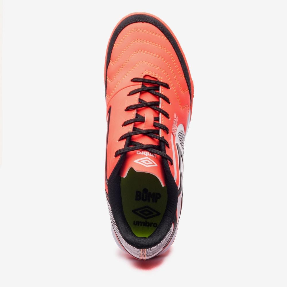 Chuteira Futsal Umbro Pro 5 Bump Club Laranja/Preto 4