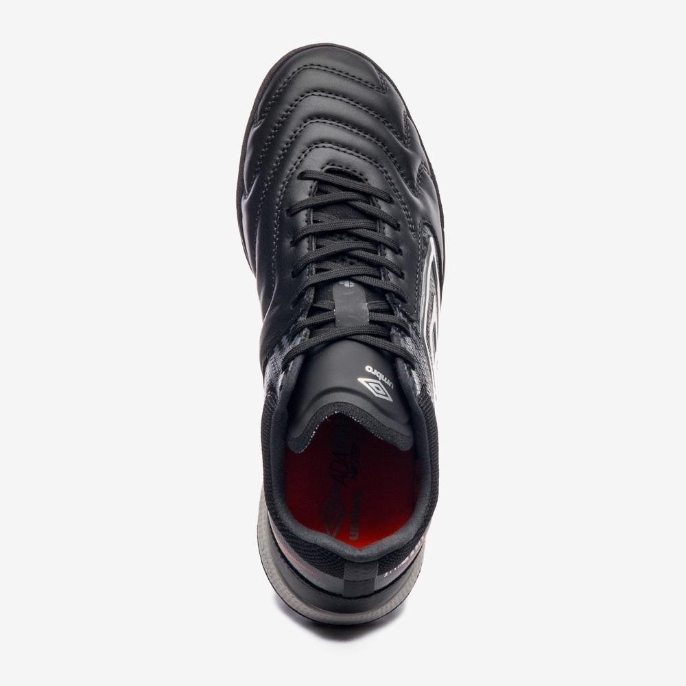 Chuteira Society Umbro Adamant Master Class Pro Bump Preto/Cinza/Laranja 4