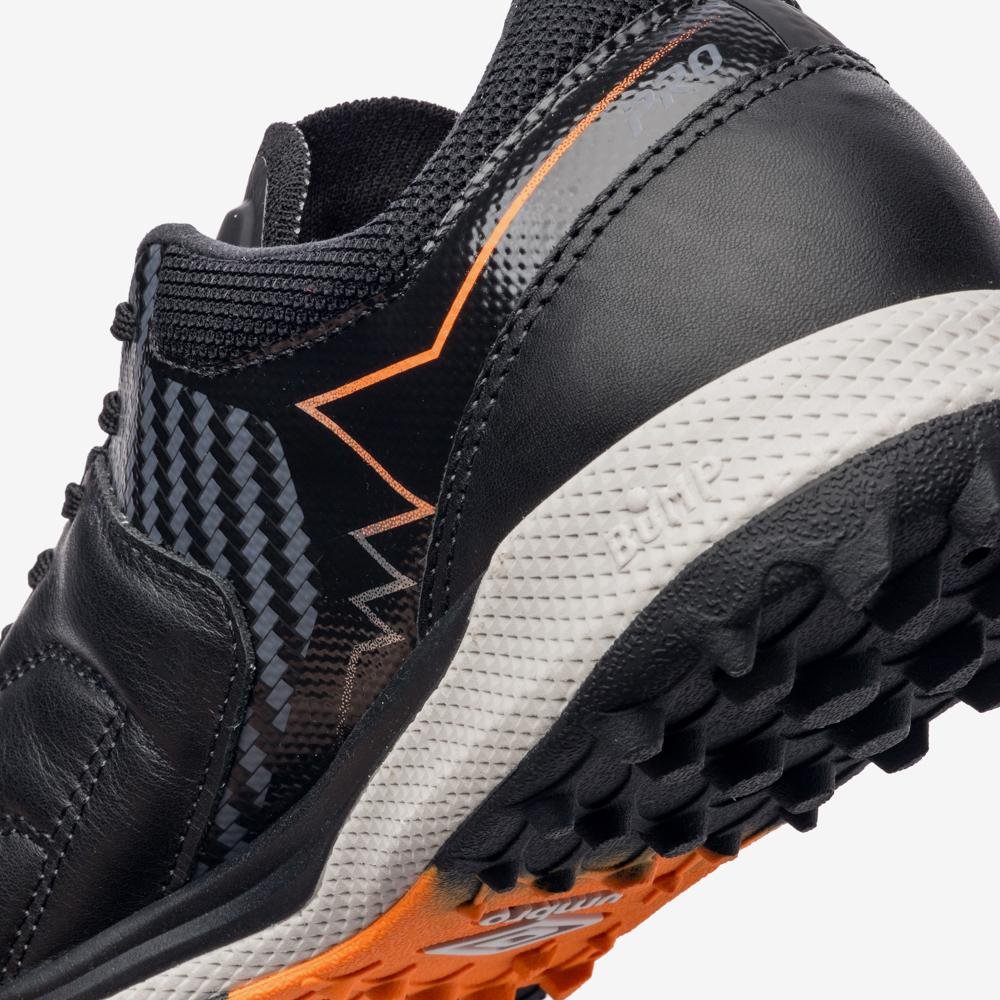 Chuteira Society Umbro Adamant Master Class Pro Bump Preto/Cinza/Laranja 9