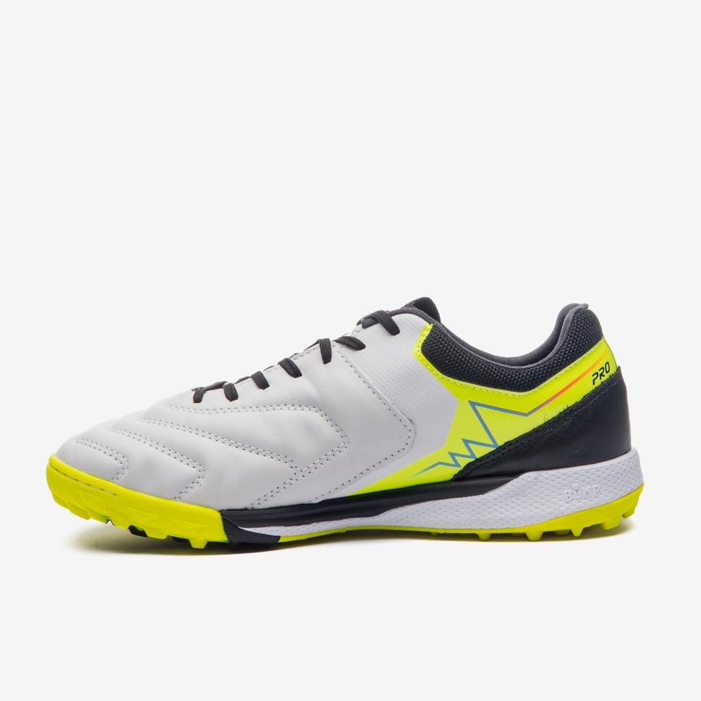 Chuteira Society Umbro Adamant Master Class Pro Bump Branco/Preto/Amarelo 2