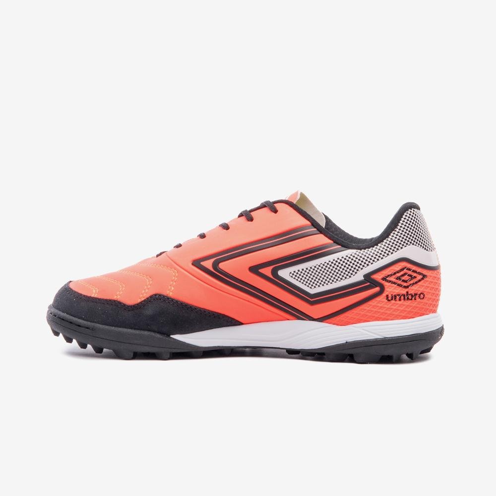 Chuteira Society Umbro Pro 5 Bump Club Laranja/Preto 2