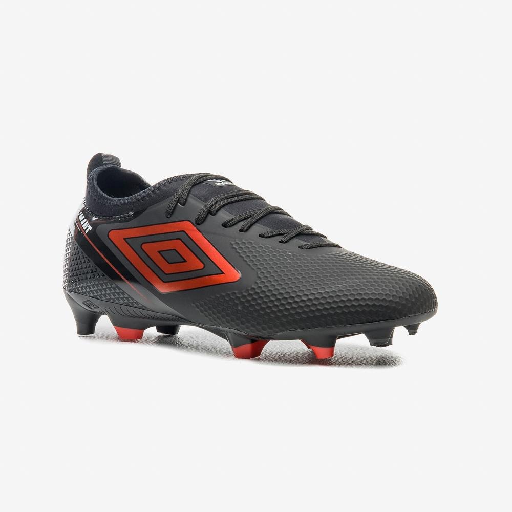 Chuteira Campo Umbro Adamant Top Speed Club Preto/Vermelho 3