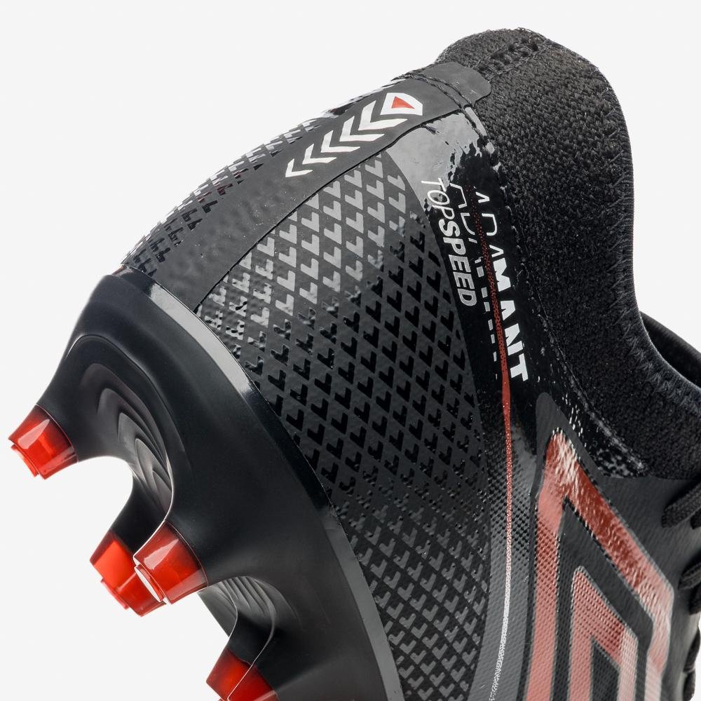 Chuteira Campo Umbro Adamant Top Speed Premier Preto/Vermelho 7