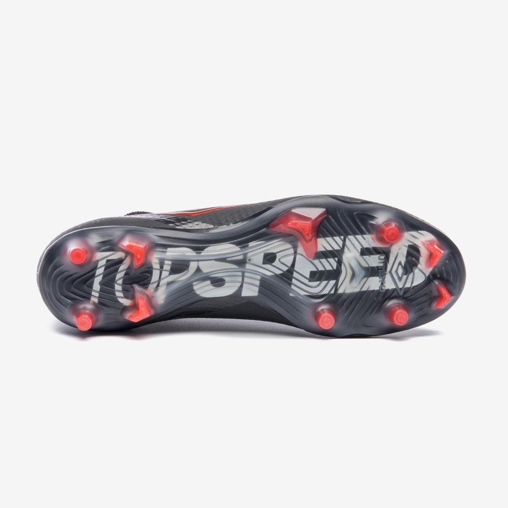 Chuteira Campo Umbro Adamant Top Speed Pro Preto/Vermelho 5