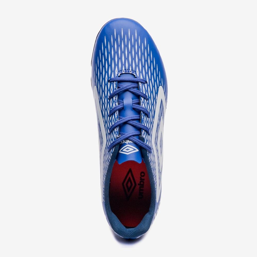 Chuteira Campo Umbro X-Diamond Azul/Branco 4