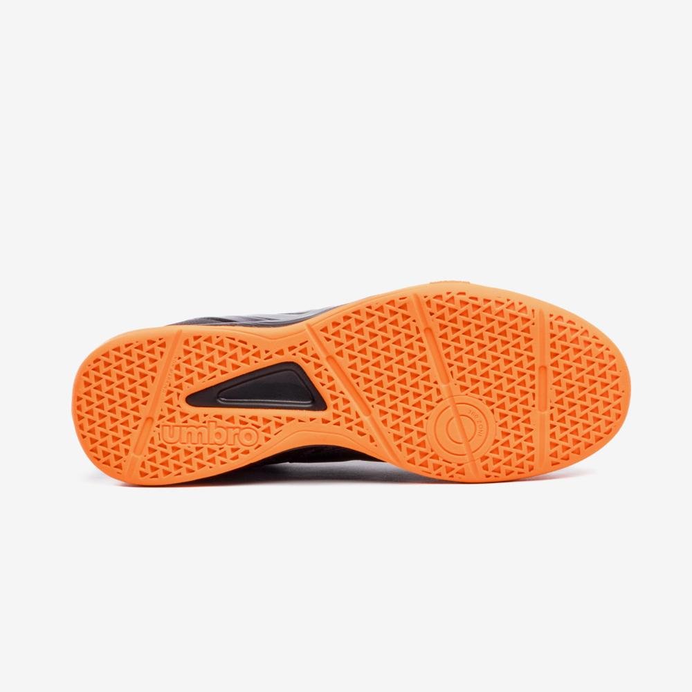 Chuteira Futsal Umbro Adamant Master Class Club Preto/Cinza/Laranja 5